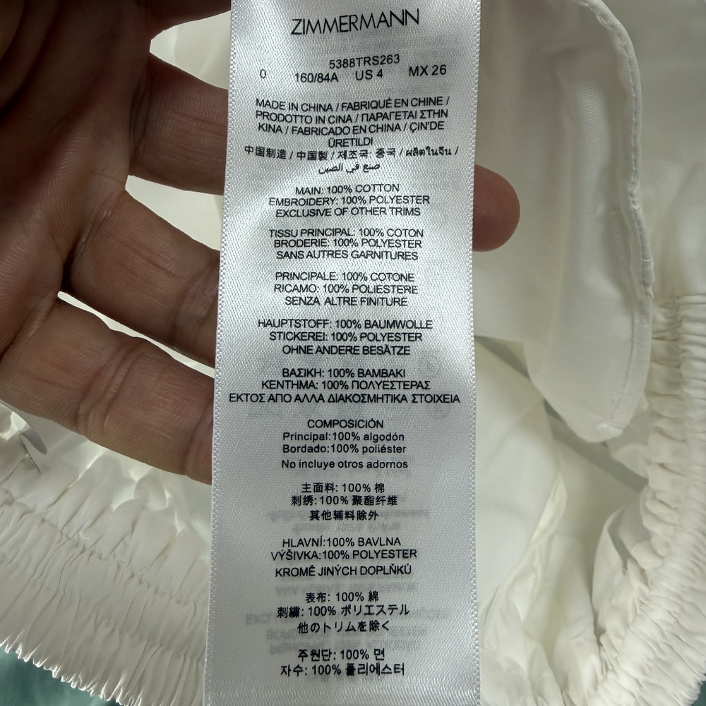 ZIMMERMANN scalloped-hem short - Picture 6 of 9